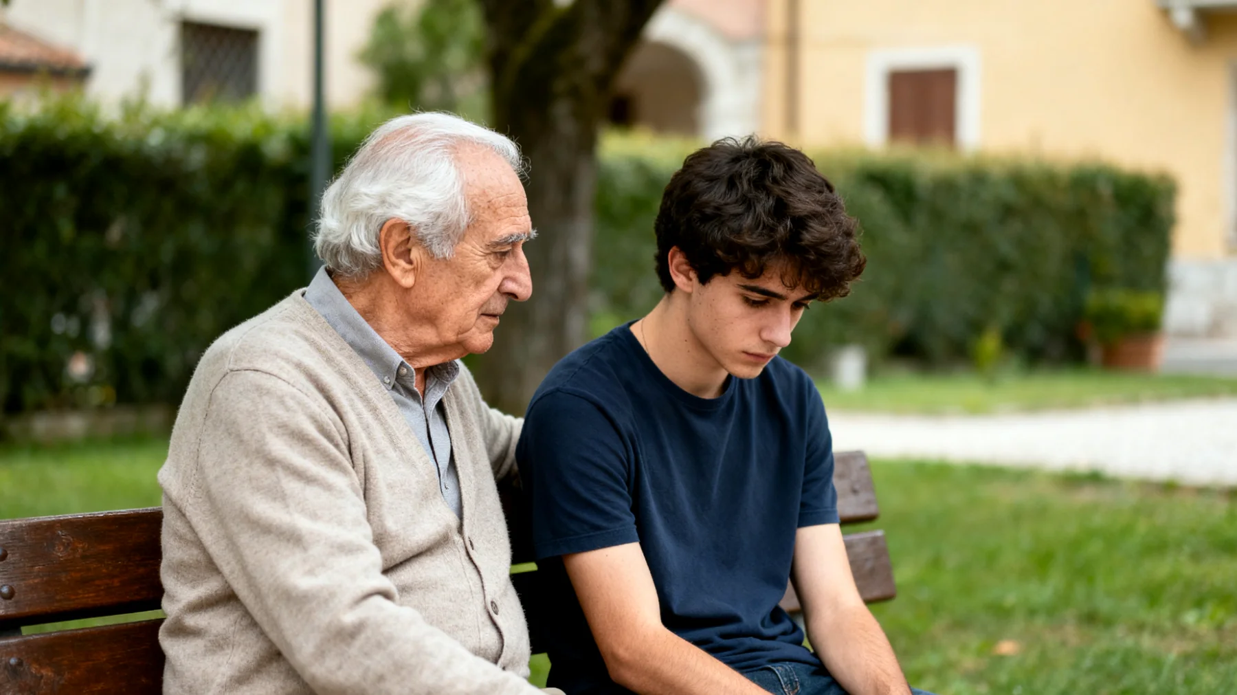 Il nonno osserva nel nipote giovane adulto una profonda fragilità interiore: si svaluta costantemente, evita nuove sfide per paura di fallire, fatica a riconoscere i propri punti di forza e cerca conferme continue dall'esterno. Il nonno non sa come aiutarlo a credere in sé stesso senza sembrare invadente o fuori dal tempo."